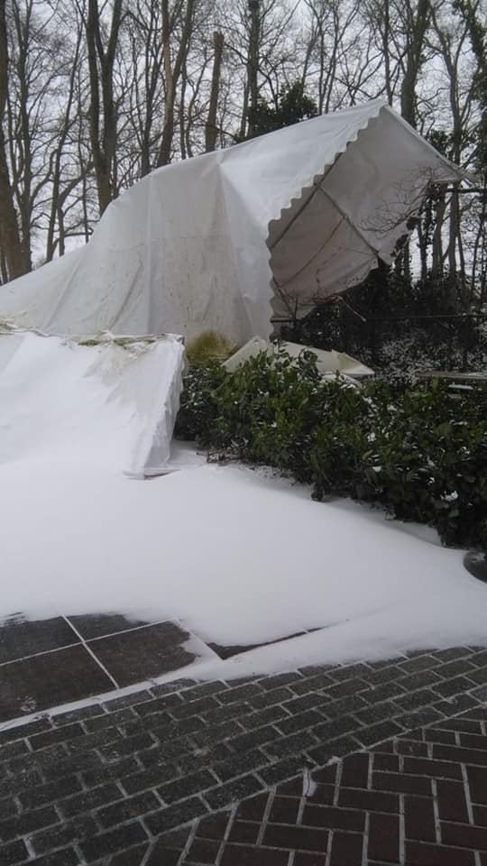 Helaas de gevolgen van de winterse storm