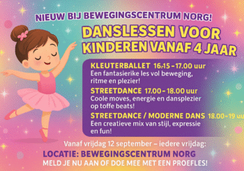 Nieuwe danslessen bij Bewegingscentrum Norg